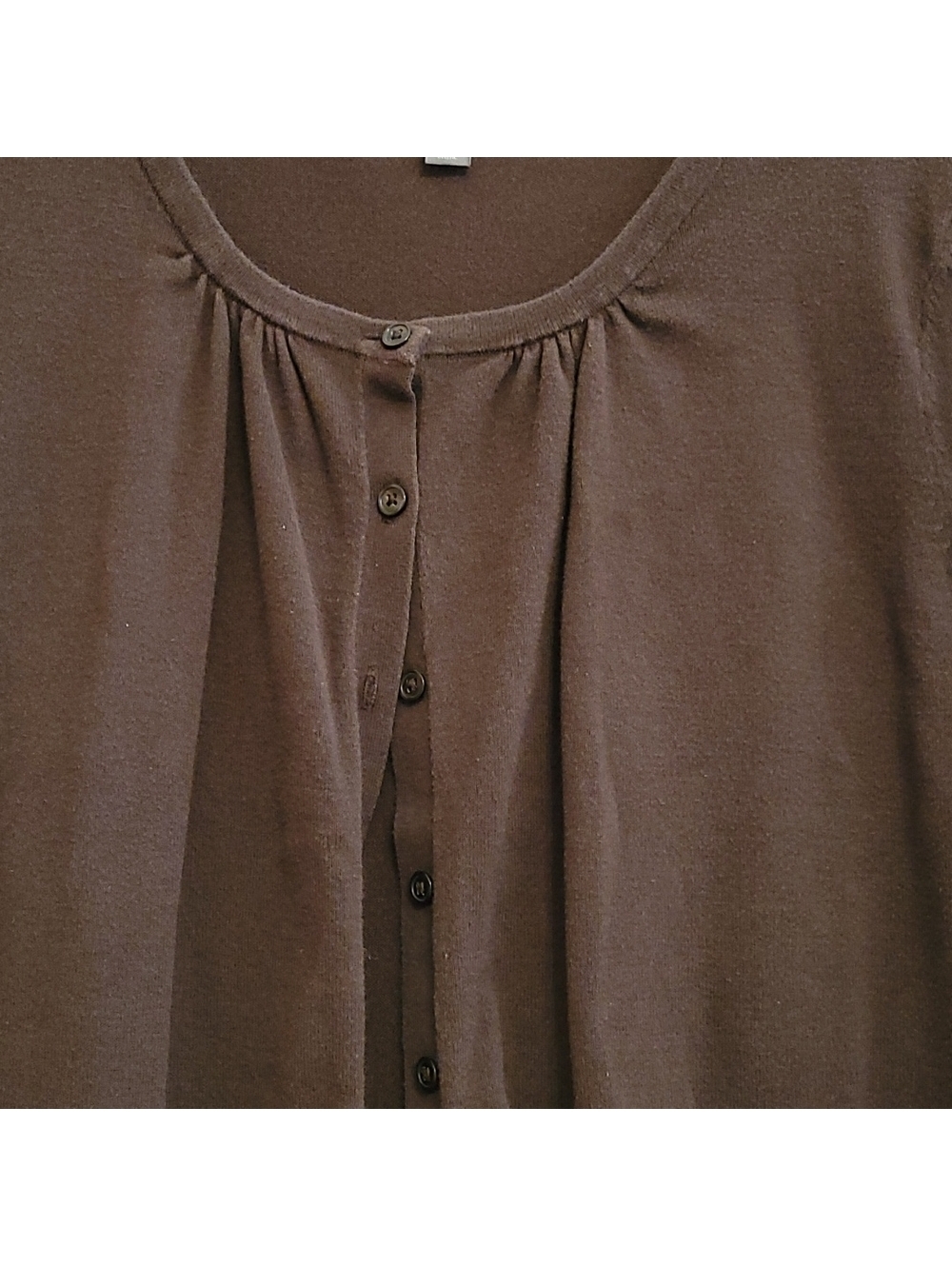 apt. 9 woman brown waist length cardigan - Picture 2 of 9